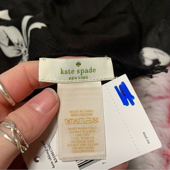 NWT Kate Spade Bow Scarf - Picture 2 of 4